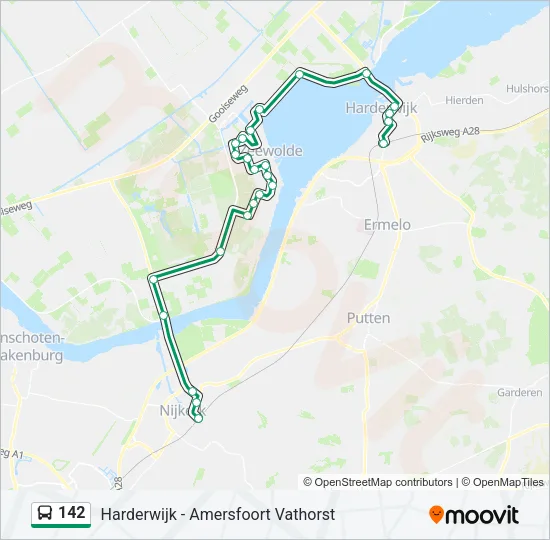 142 Bus Line Map