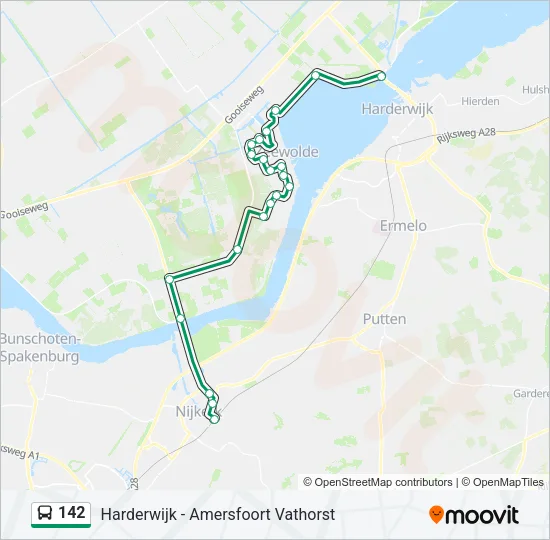 142 Bus Line Map