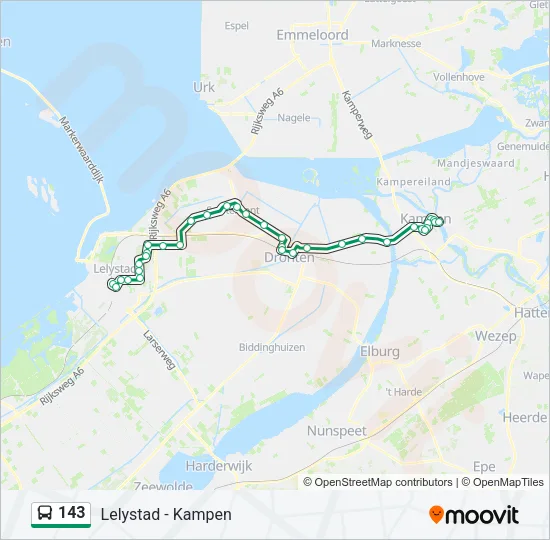 143 Bus Line Map