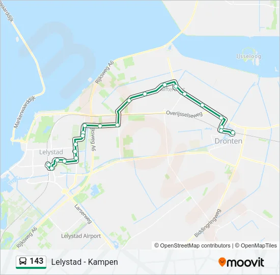143 Bus Line Map