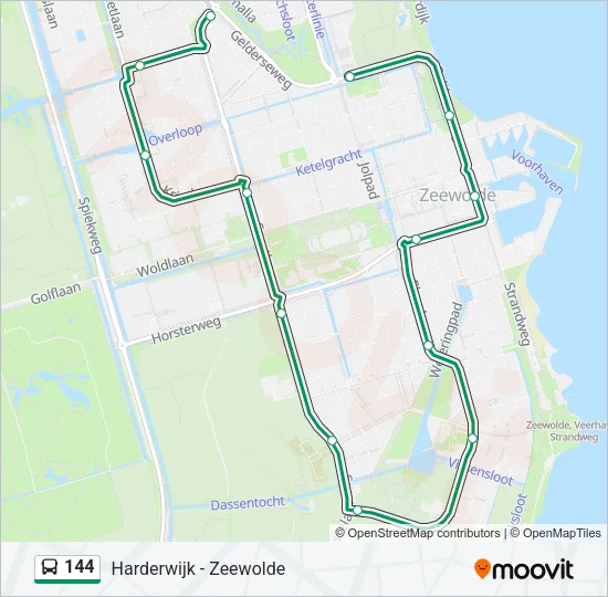 144 Bus Line Map