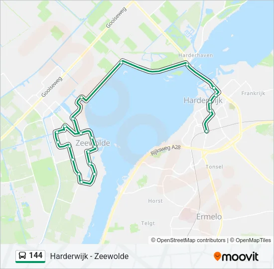144 Bus Line Map