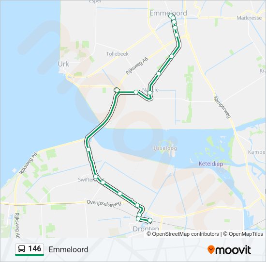 146 Bus Line Map