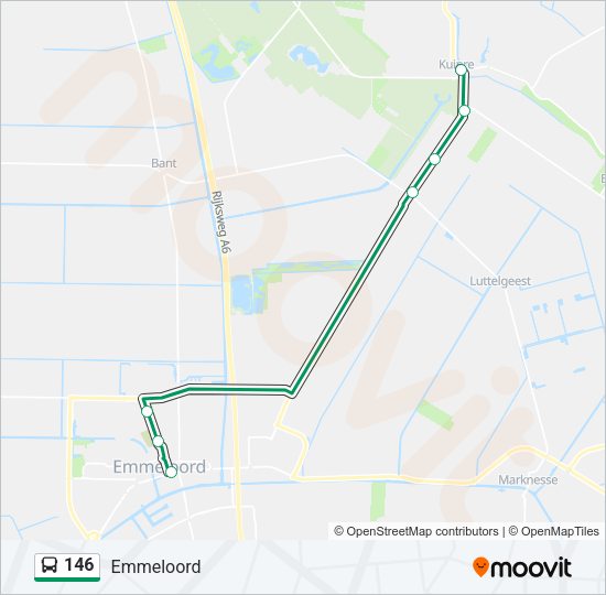 146 Bus Line Map