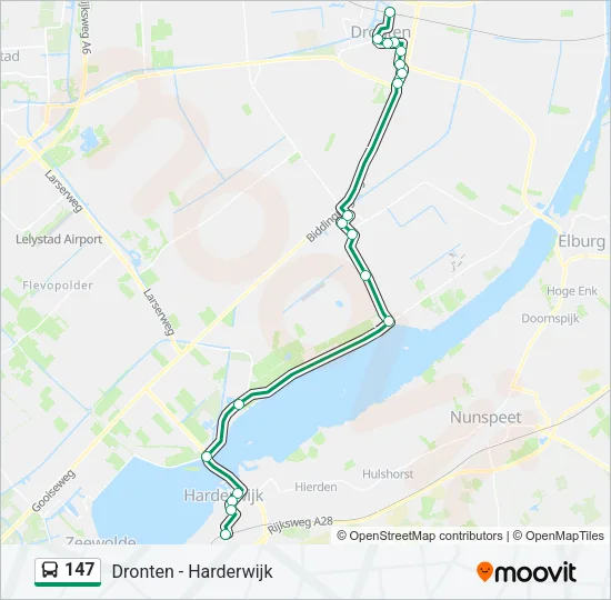 147 Bus Line Map