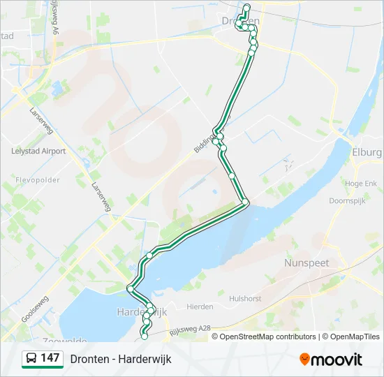 147 Bus Line Map
