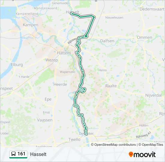 161 Bus Line Map