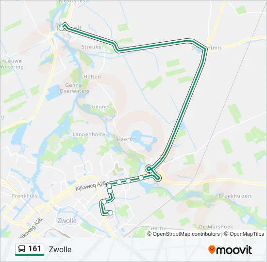 161 Bus Line Map