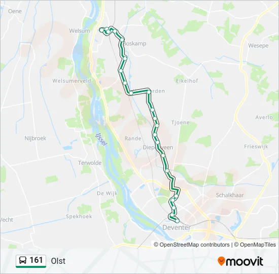 161 Bus Line Map