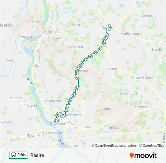 165 Bus Line Map
