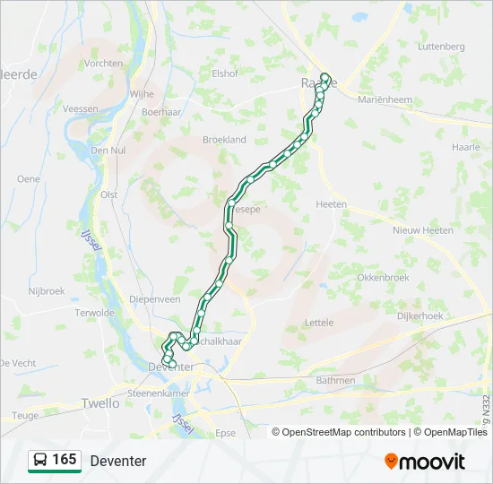 165 Bus Line Map