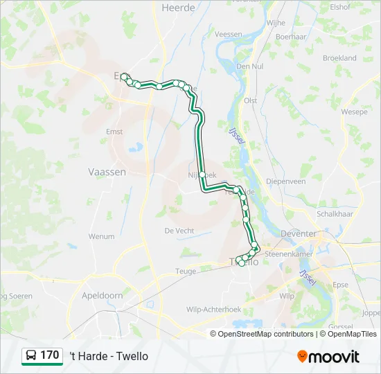 170 Bus Line Map