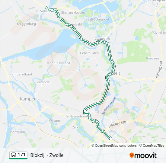 171 Bus Line Map
