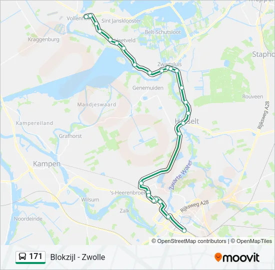 171 Bus Line Map