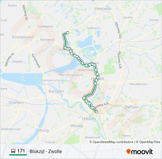 171 Bus Line Map