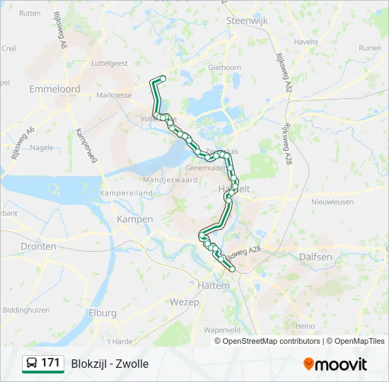 171 Bus Line Map