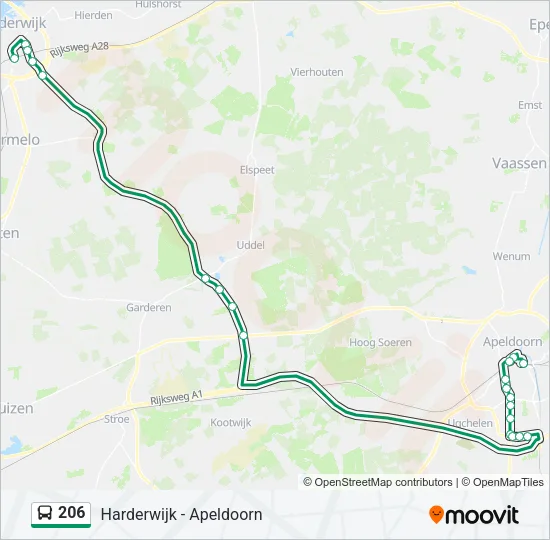206 Bus Line Map