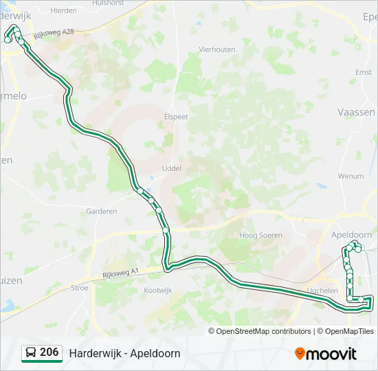 206 Bus Line Map