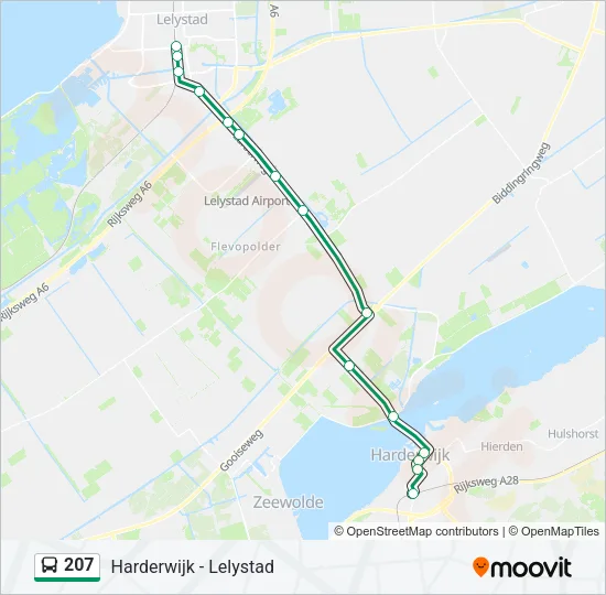 207 Bus Line Map