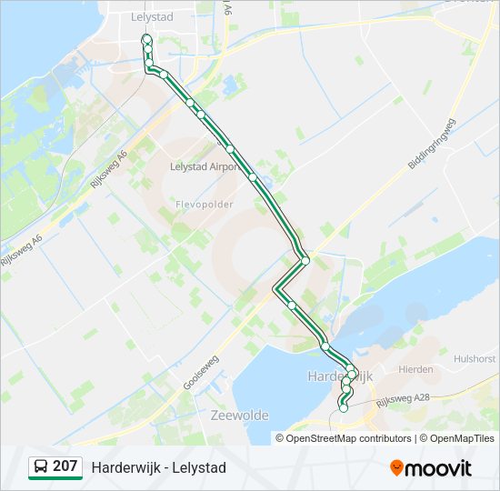207 Bus Line Map