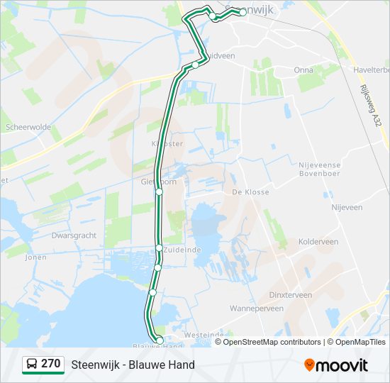 270 Bus Line Map