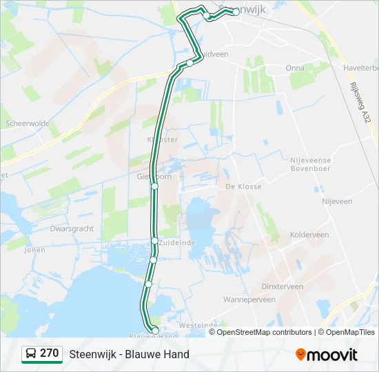 270 Bus Line Map