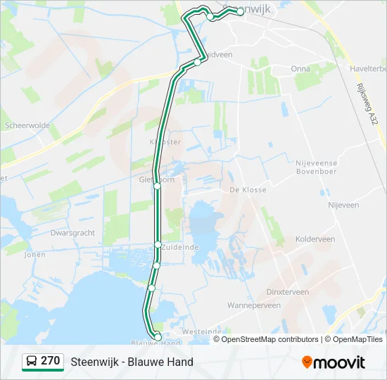 270 Bus Line Map