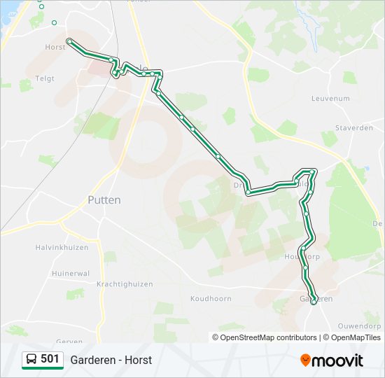 501 Bus Line Map