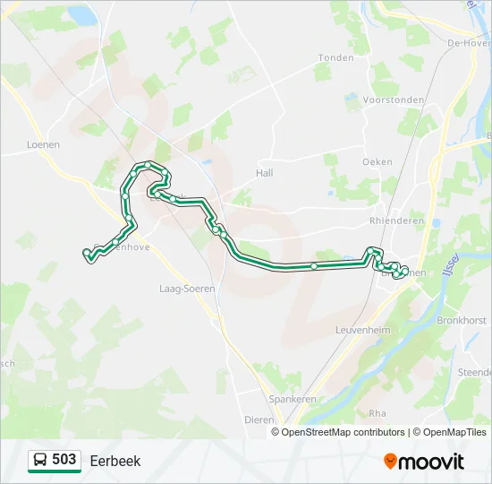 503 Bus Line Map