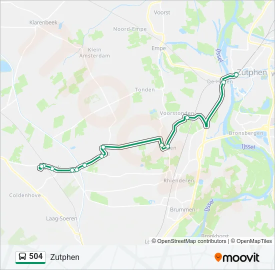 504 Bus Line Map