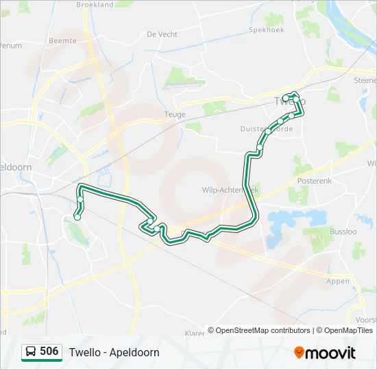 506 Bus Line Map
