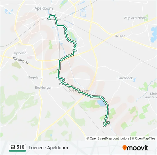 510 Bus Line Map