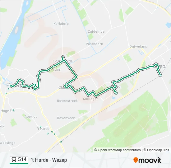 514 Bus Line Map