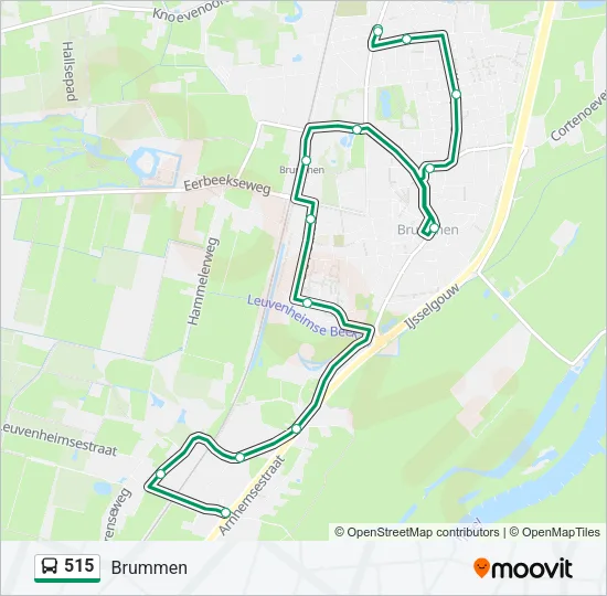 515 Bus Line Map