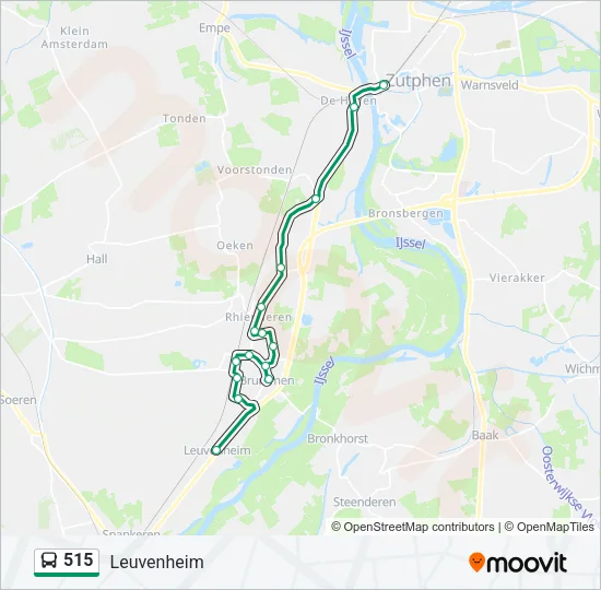 515 Bus Line Map