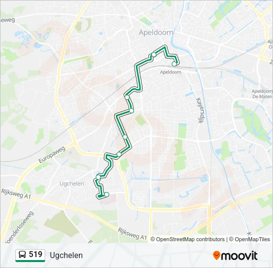 519 Bus Line Map