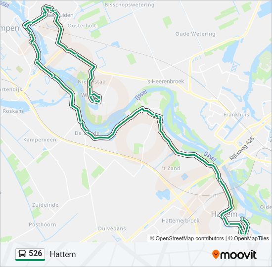 526 Bus Line Map