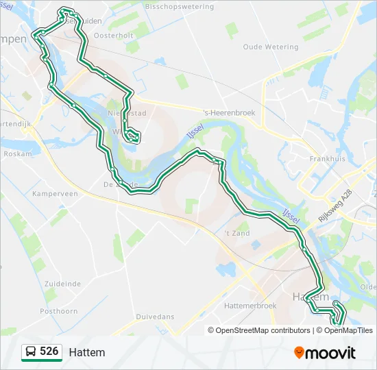 526 Bus Line Map