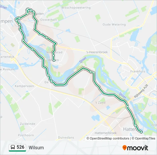 526 Bus Line Map