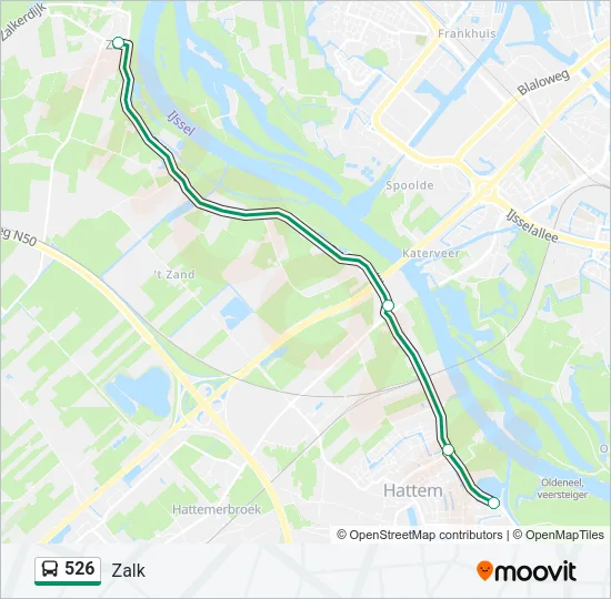 526 Bus Line Map