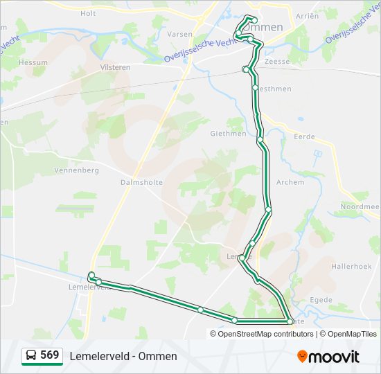 569 Bus Line Map