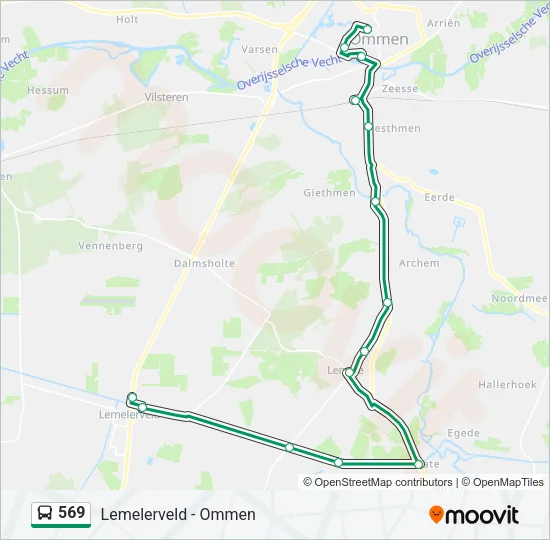 569 Bus Line Map