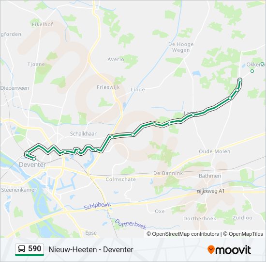 590 Bus Line Map