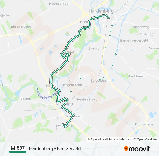 597 Bus Line Map