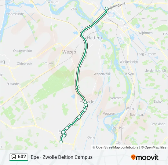 602 Bus Line Map