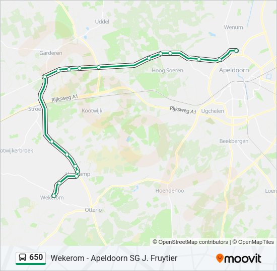 650 Bus Line Map
