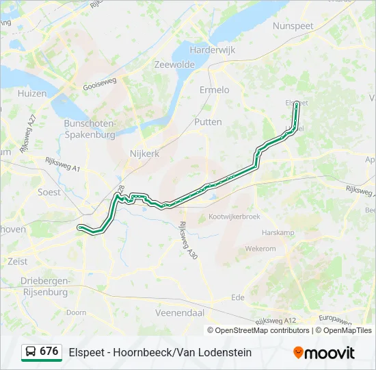 676 Bus Line Map