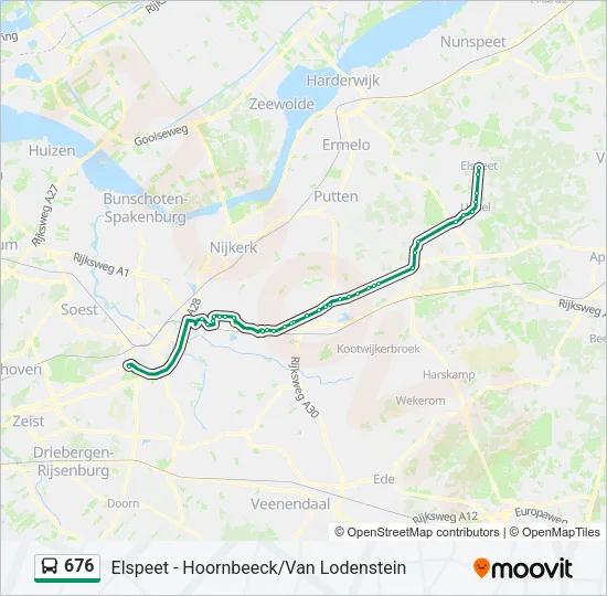 676 Bus Line Map