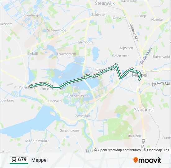 679 Bus Line Map