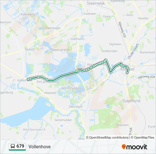 679 Bus Line Map